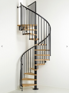 Oak70 Spiral Stair Kit in Black from TheStaircasePeople.co.uk