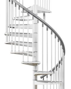 Eureka Indoor Outdoor Spiral Staircase Kit in White