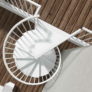 Verve F20 Spiral Staircase White